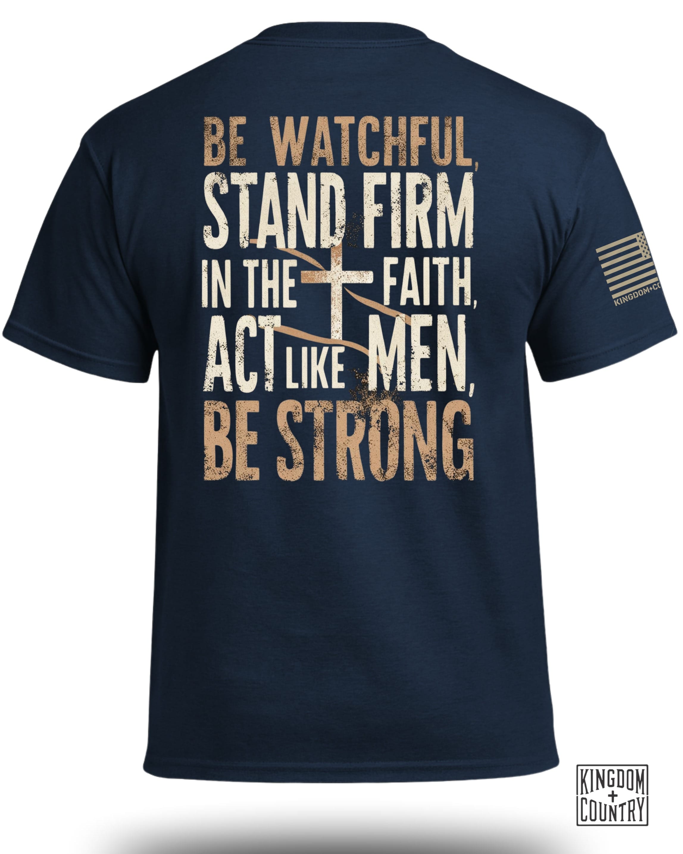 T-shirt Soyez vigilants tenez ferme