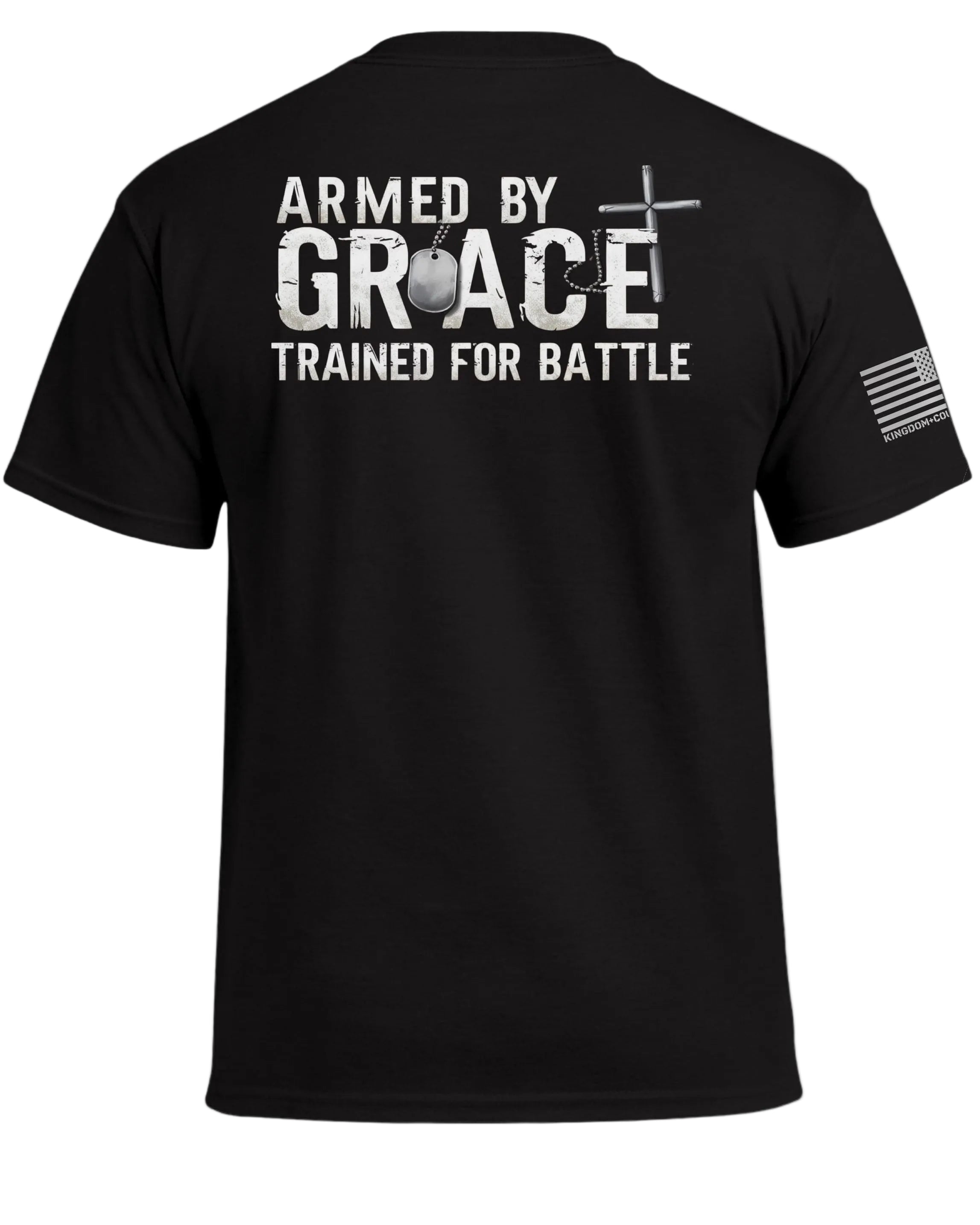 T-shirt « Armé par la grâce, entraîné pour la bataille »