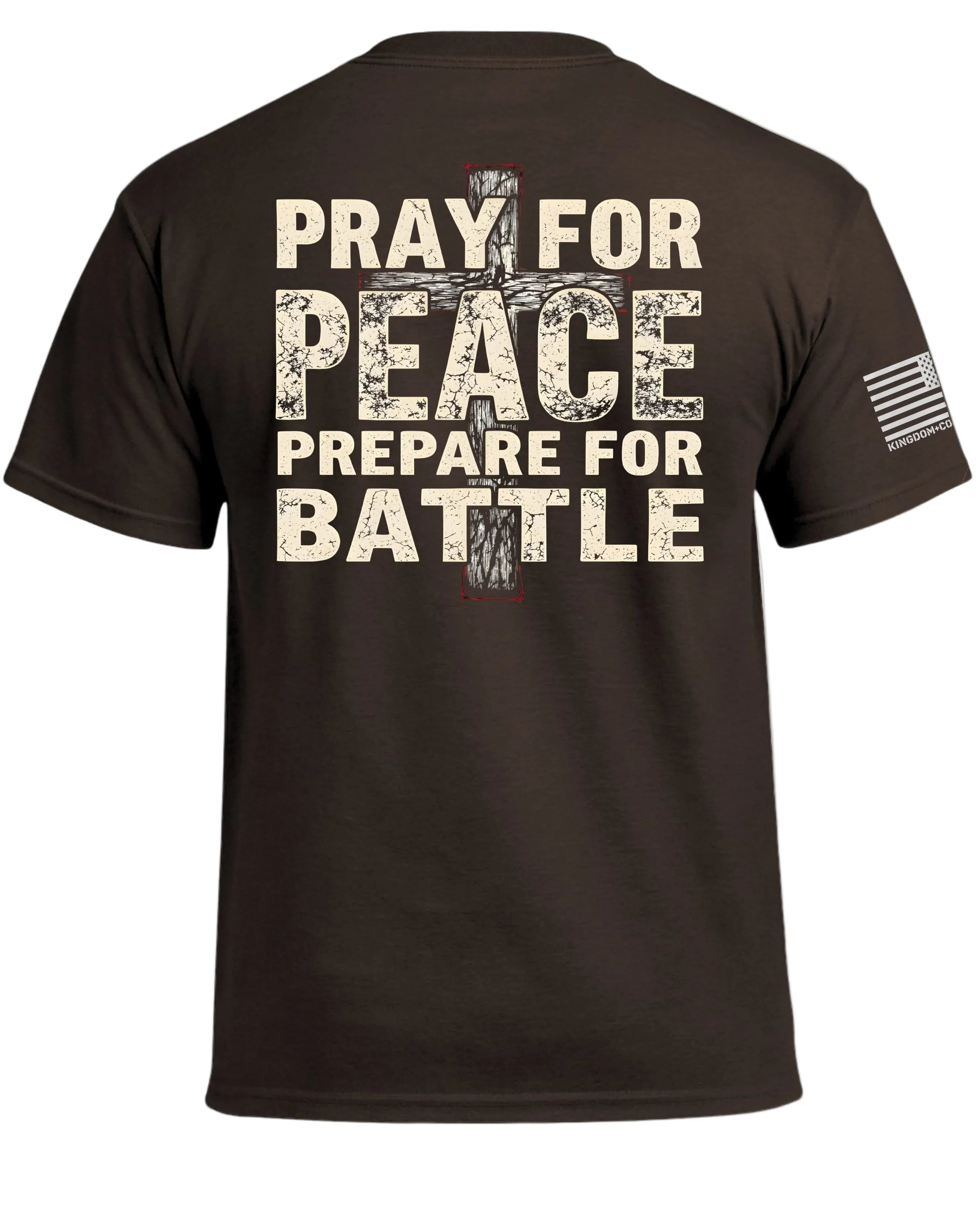 T-shirt « Priez pour la paix, préparez-vous au combat »