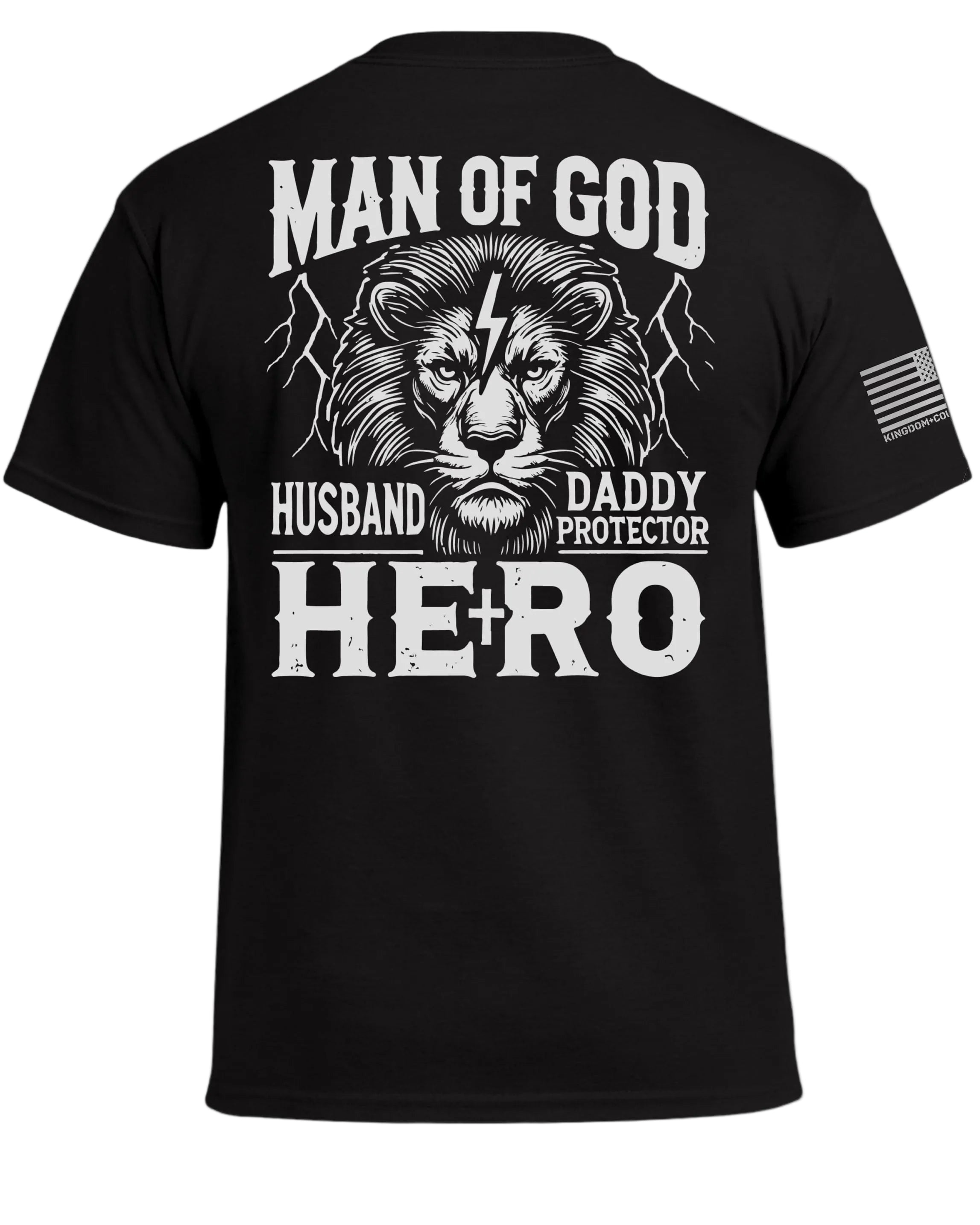 T-shirt Homme De Dieu Mari Papa Héros