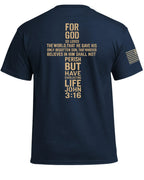 Also hat Gott die Welt geliebt Johannes 3,16 T-Shirt