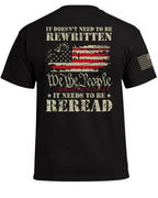 We The People Americanische Flaggen T-Shirt