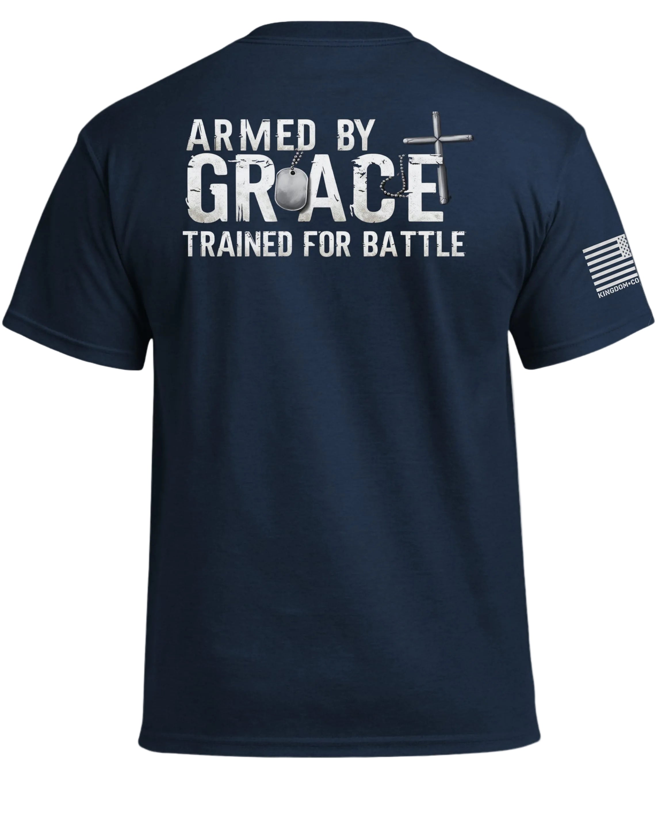 T-shirt « Armé par la grâce, entraîné pour la bataille »