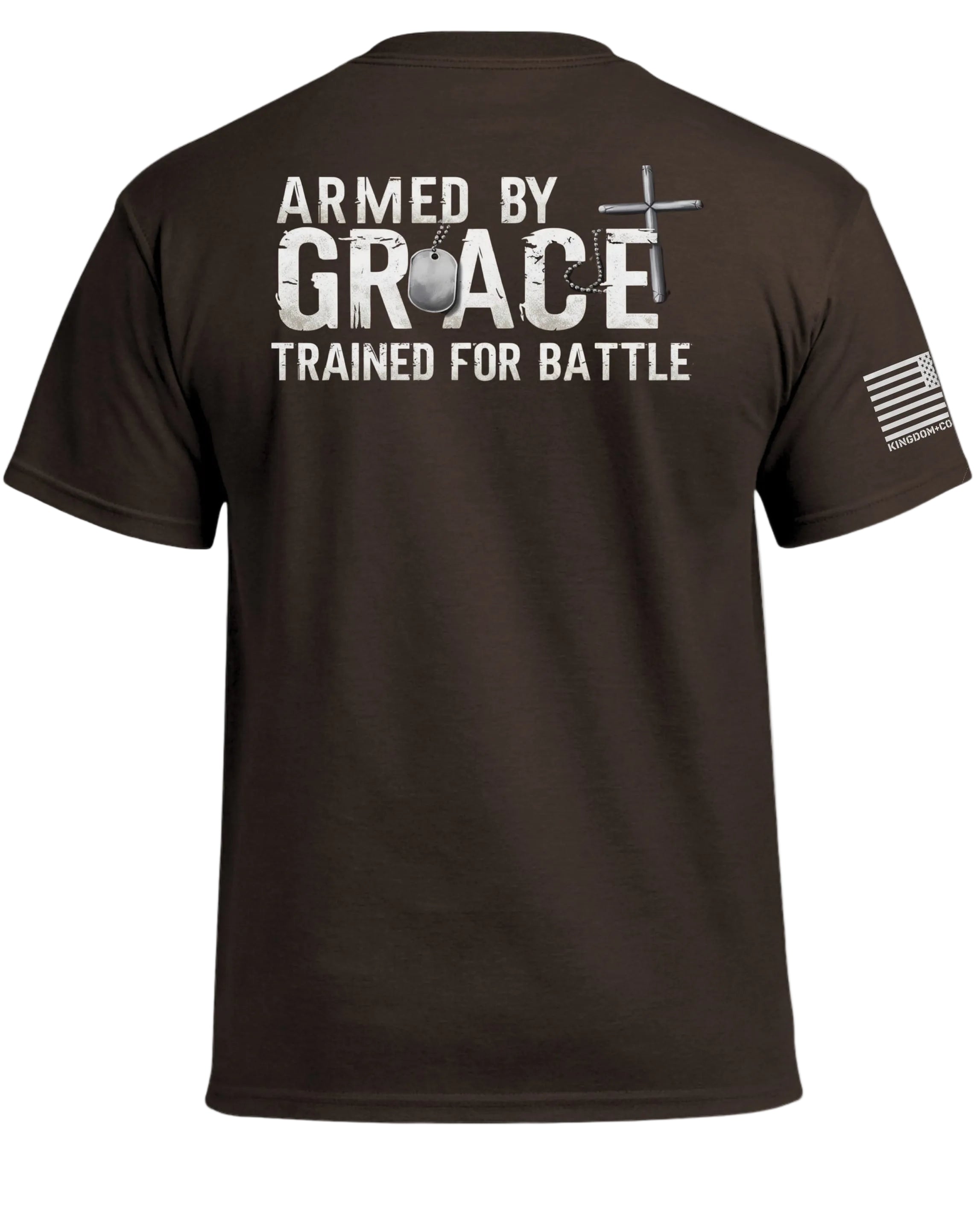 T-shirt « Armé par la grâce, entraîné pour la bataille »