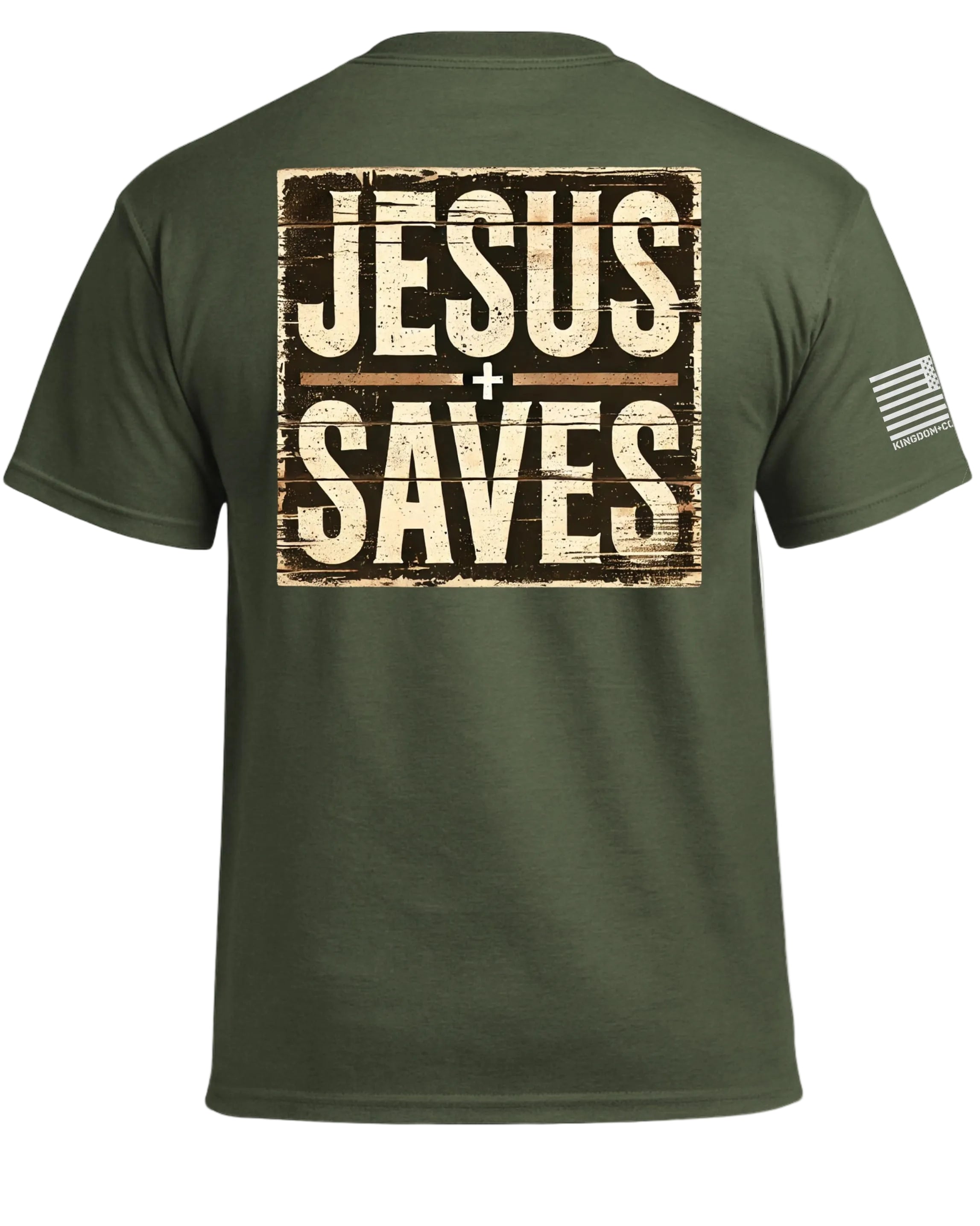 T-shirt imprimé « Jesus Saves »