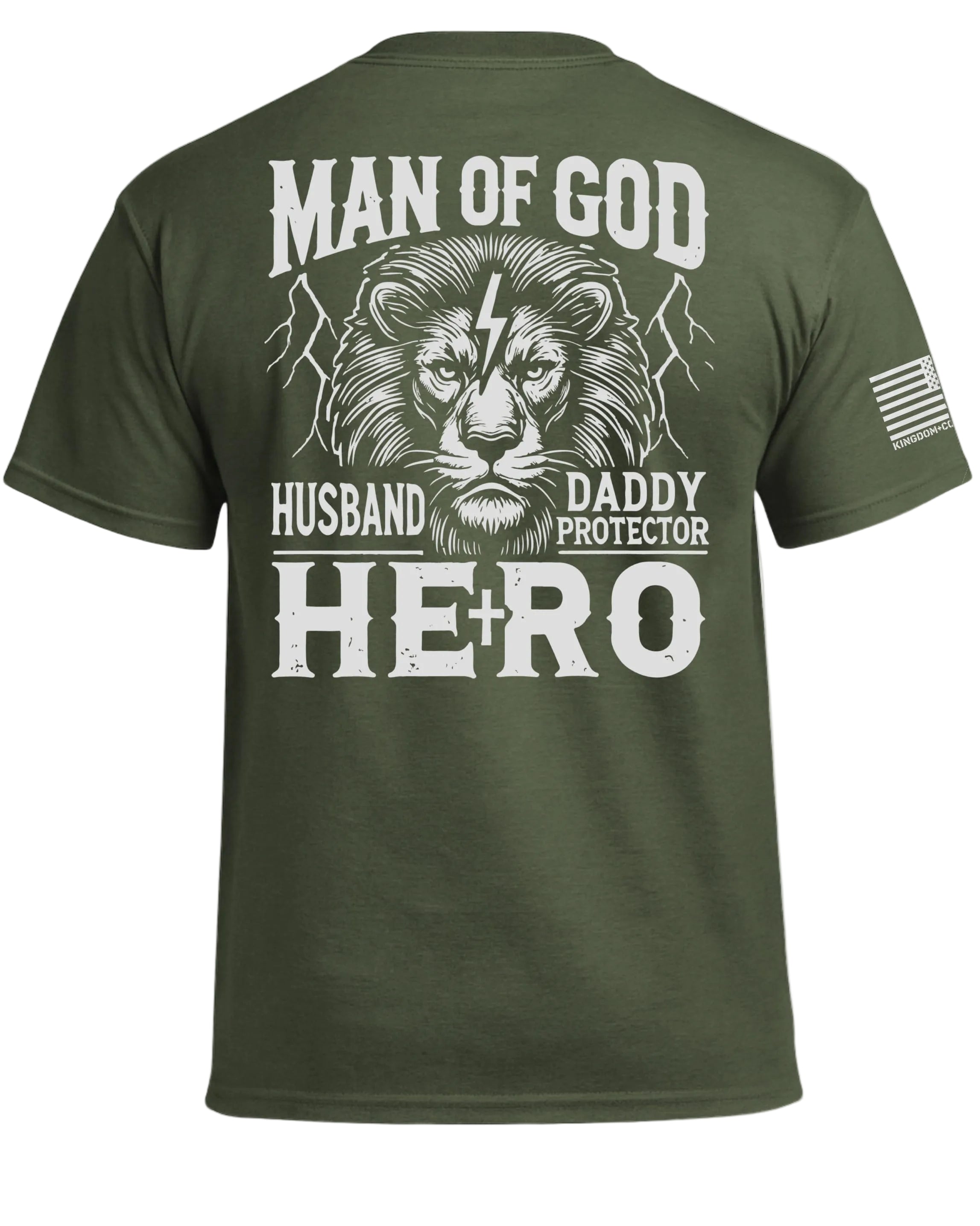 T-shirt Homme De Dieu Mari Papa Héros