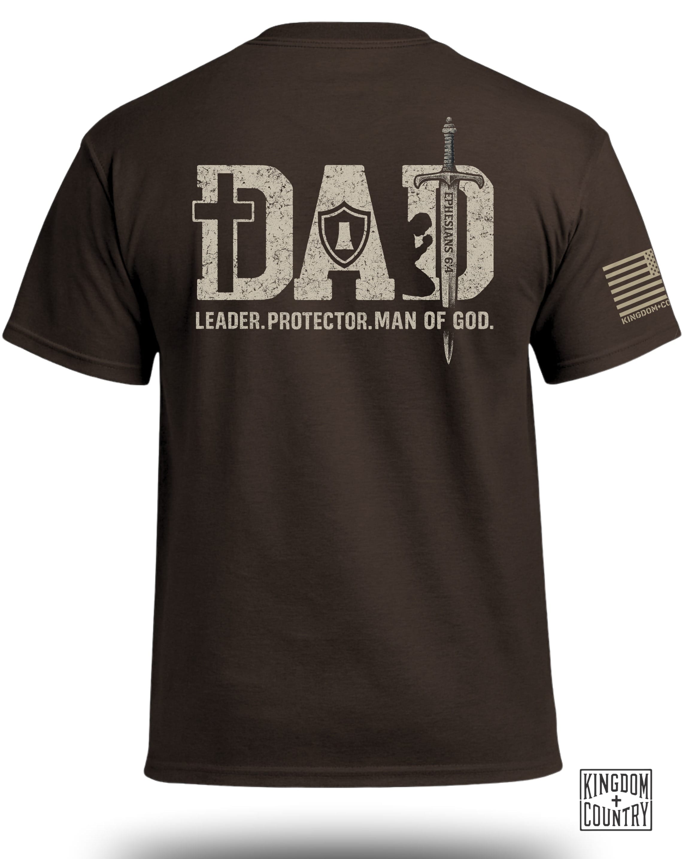 Dad-Leader Protector Man Of God T-Shirt