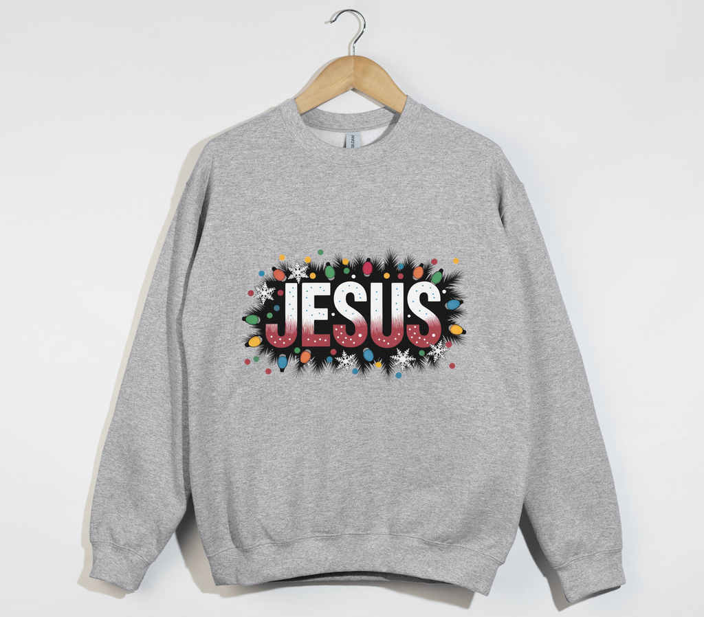 Jesus Name Christmas Holiday Sweatshirt