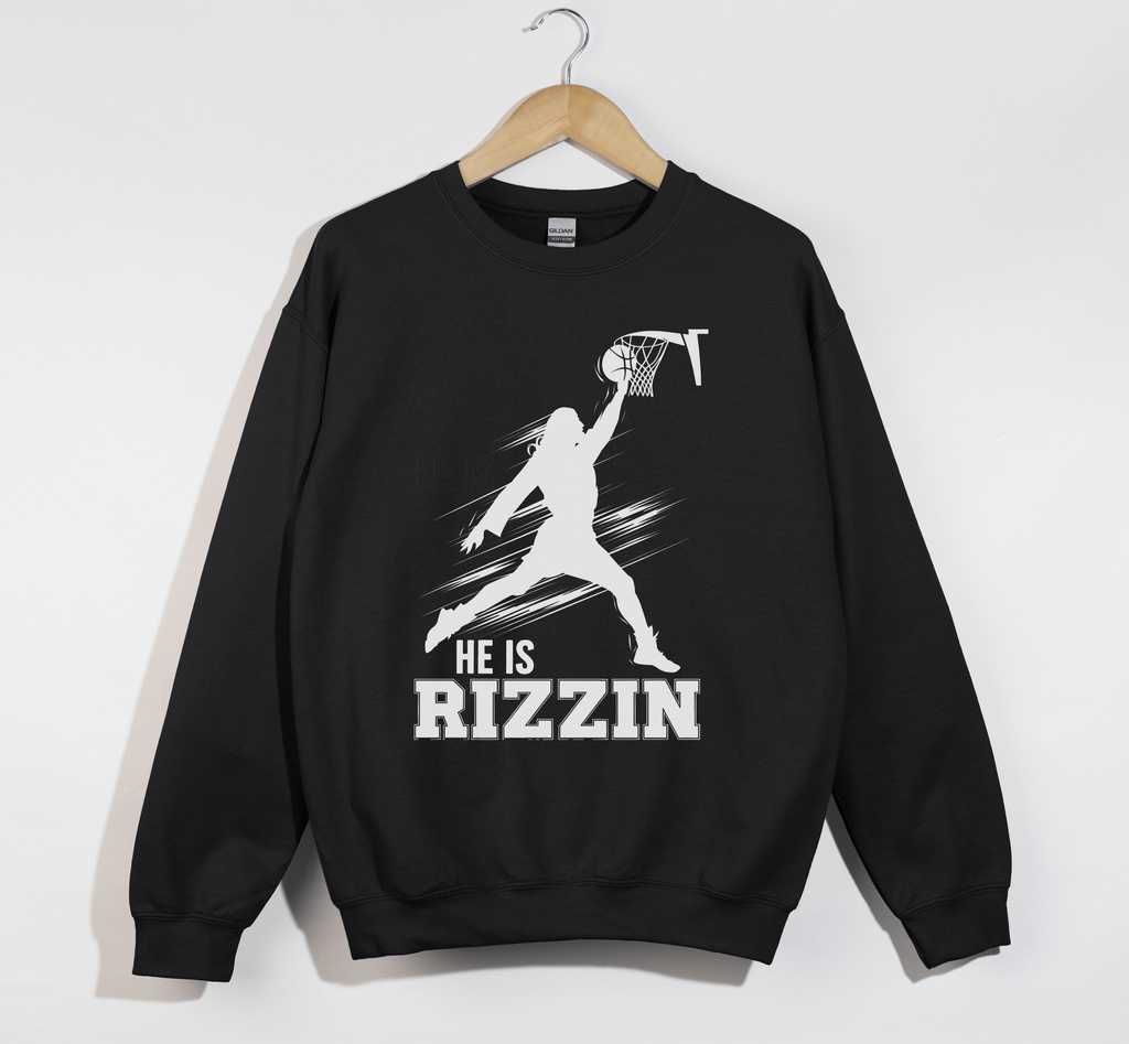 He Is Rizzin' Funny Jesus Meme Sweatshirt