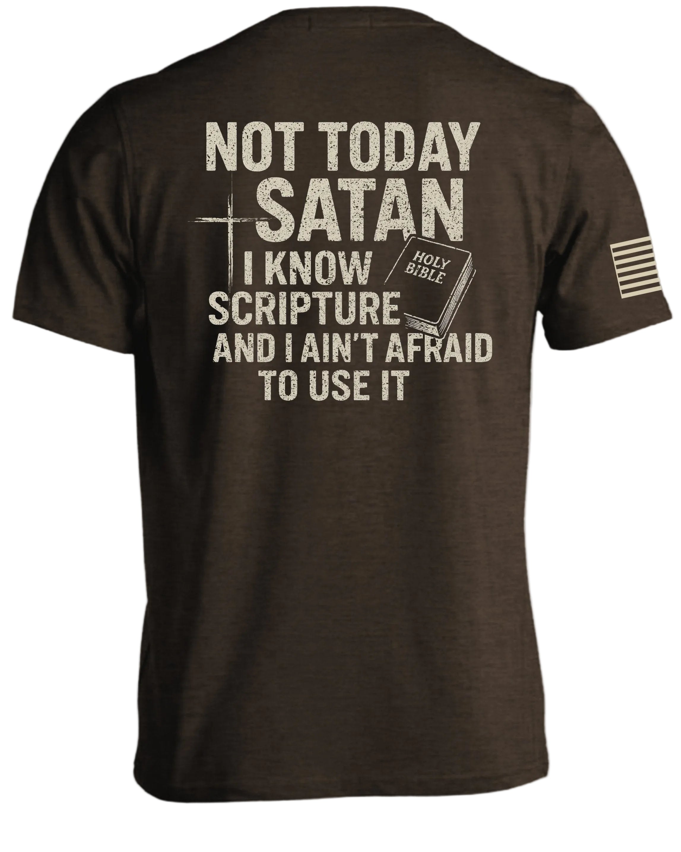 T-shirt Non aujourd'hui Satan