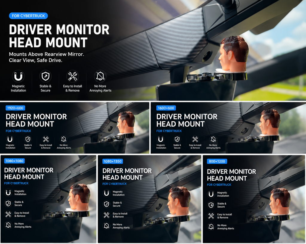 Easy to install FSD Do-Not-Disturb Modification Solution, Perfect Modified Figurine, Fits Model 3 / Model Y /Model S/Model X/Cybertruck, Free Shipping