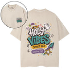 Holy Vibes Spirit Led Christian Washed T-Shirt