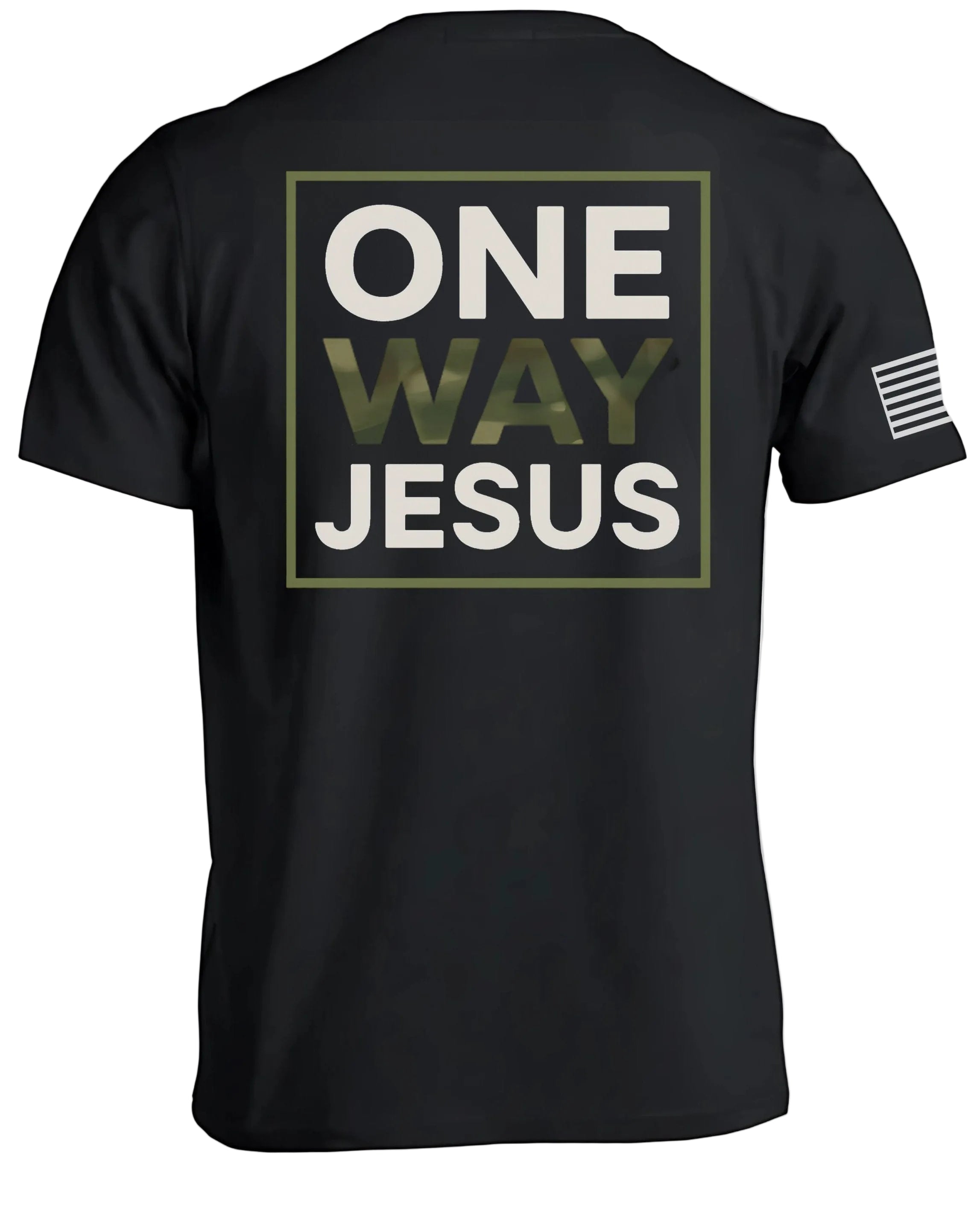 T-shirt camouflage "One Way Jesus"