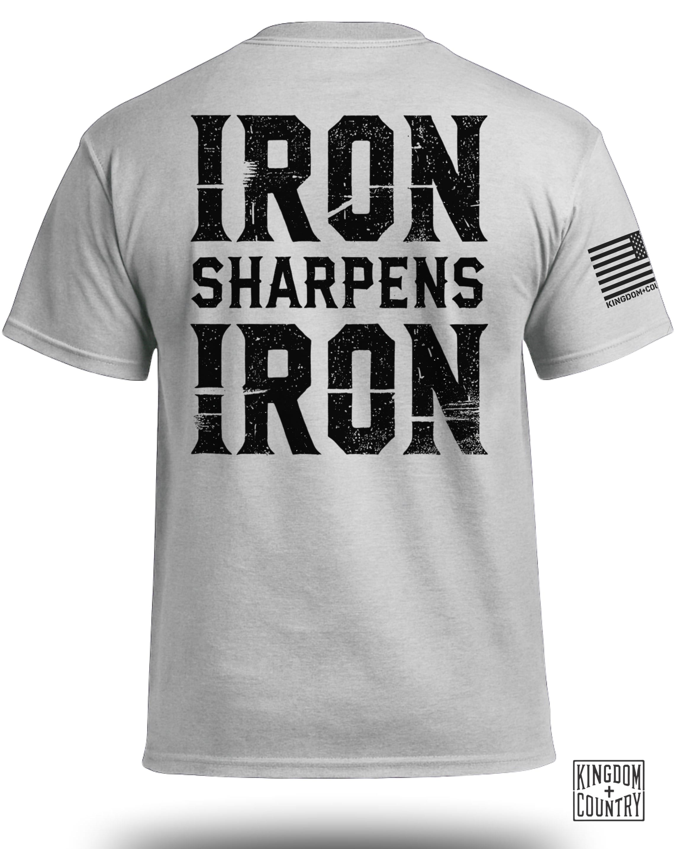 T-shirt graphique Le fer aiguise le fer