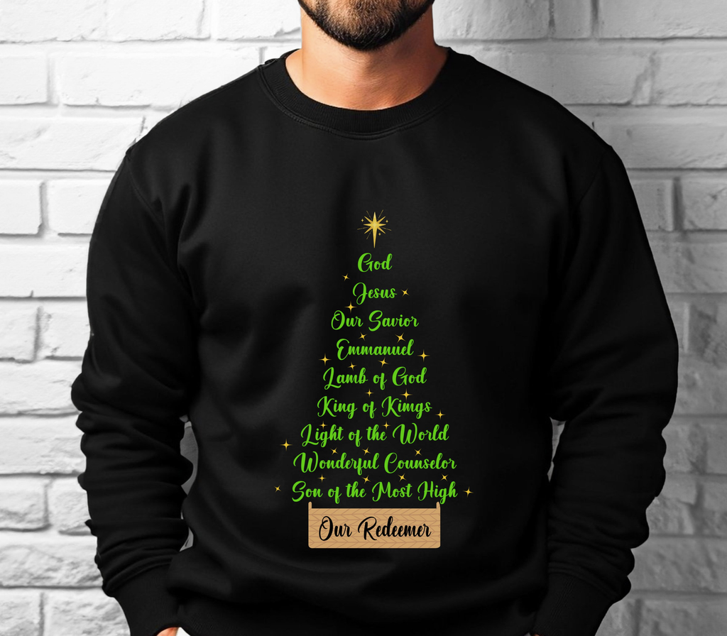 Jesus Names Our Redeemer - Christmas Sweatshirt