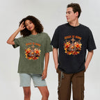 Jesus Is King Autumn Faith Christian Washed T-Shirt