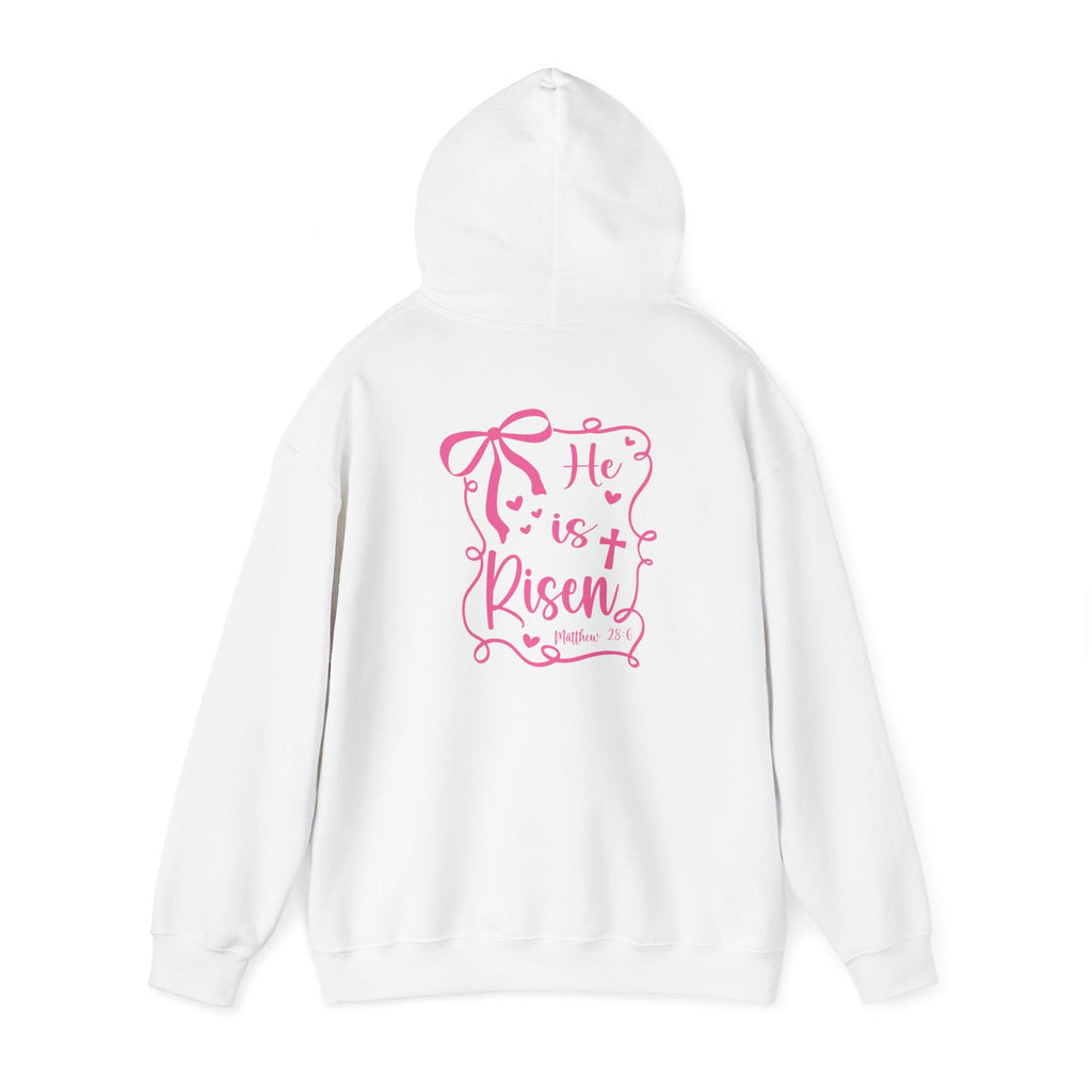 He Is Risen - Easter Hoodie Back and Front Print