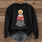 Saint Nicholas Funny Meme Print - Unisex Dark Sweatshirt