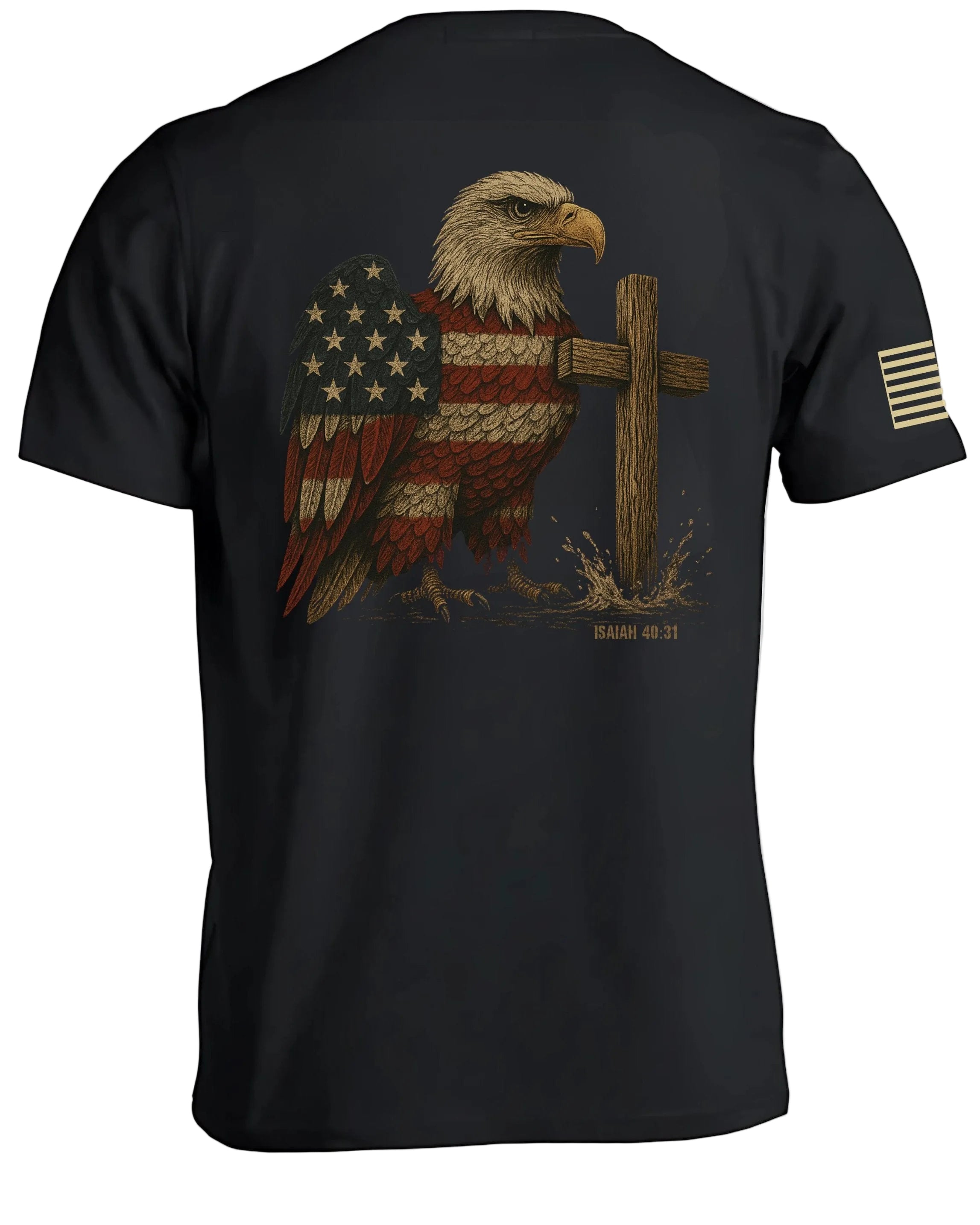 T-shirt Aigle patriotique Ésaïe 40:31