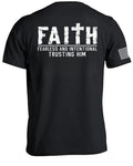 T-shirt « Foi, Intrépidité & Confiance intentionnelle en Lui »