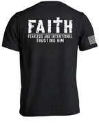 T-shirt « Foi, Intrépidité & Confiance intentionnelle en Lui »