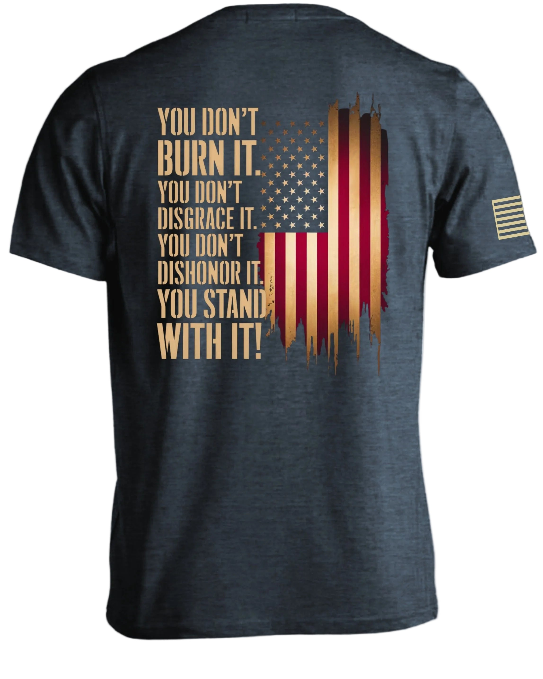 T-shirt Tu ne brûles pas le drapeau