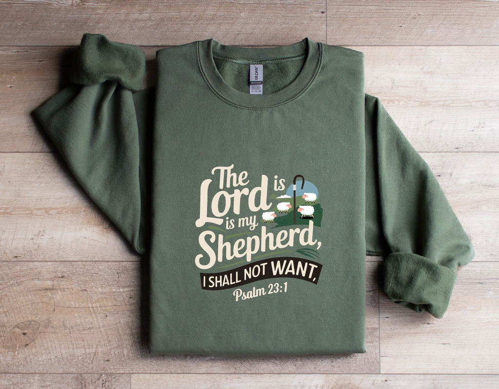 The Lord Is My Shepherd - Women's Dark Sweatshirt