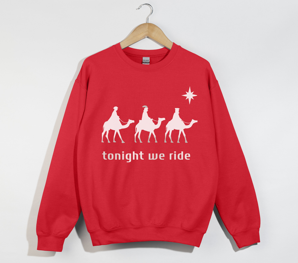 Tonight We Ride, 3 Wise Men - Christmas Sweatshirt
