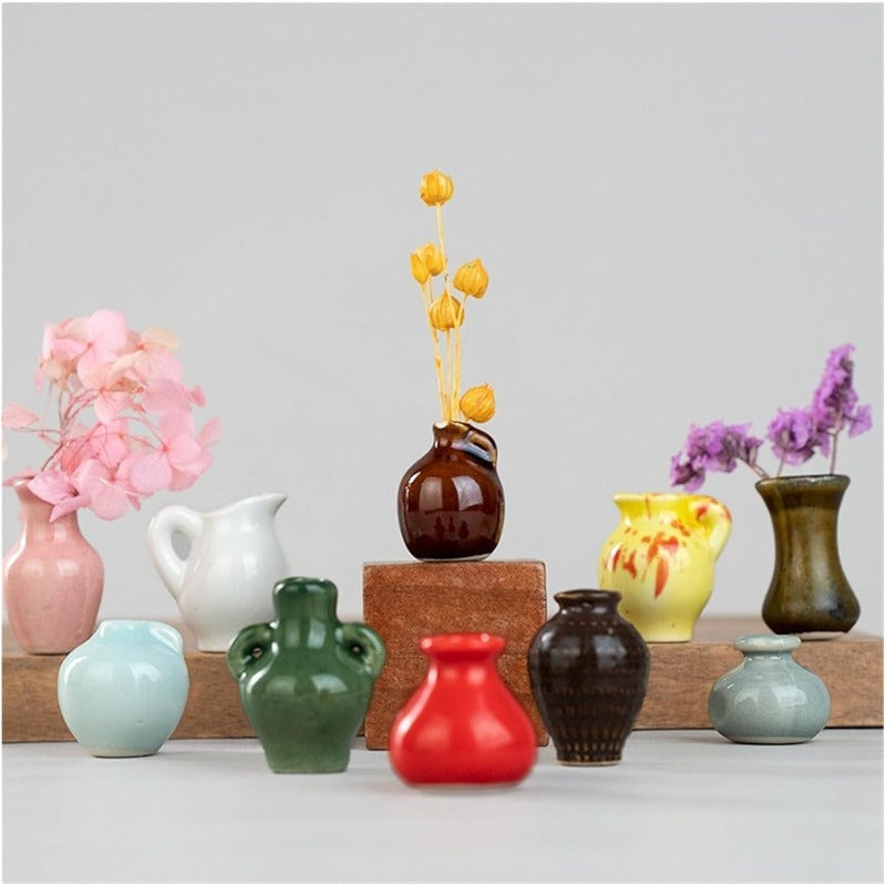 Mini aimants en vase en céramique