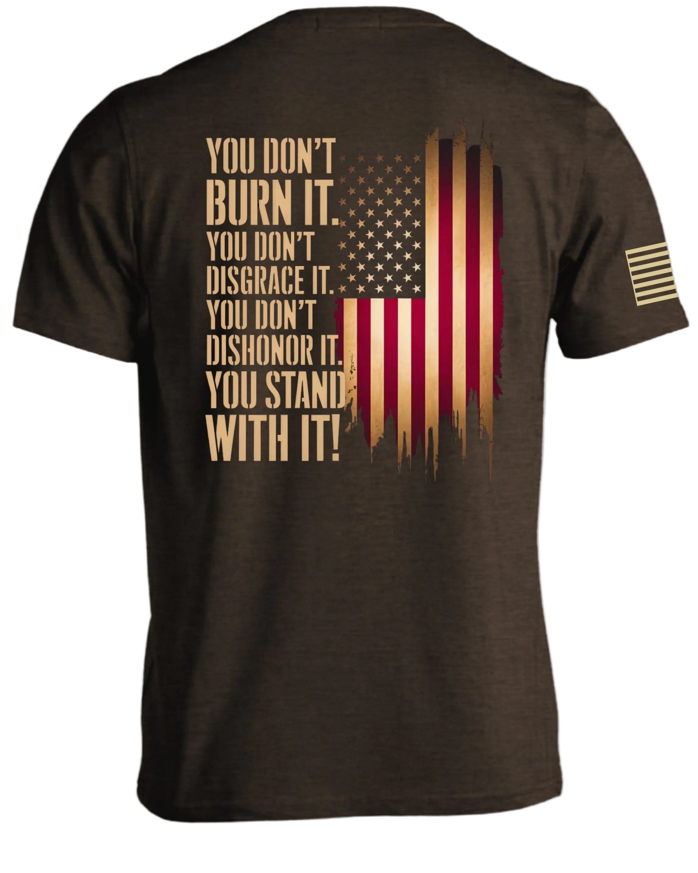 T-shirt Tu ne brûles pas le drapeau