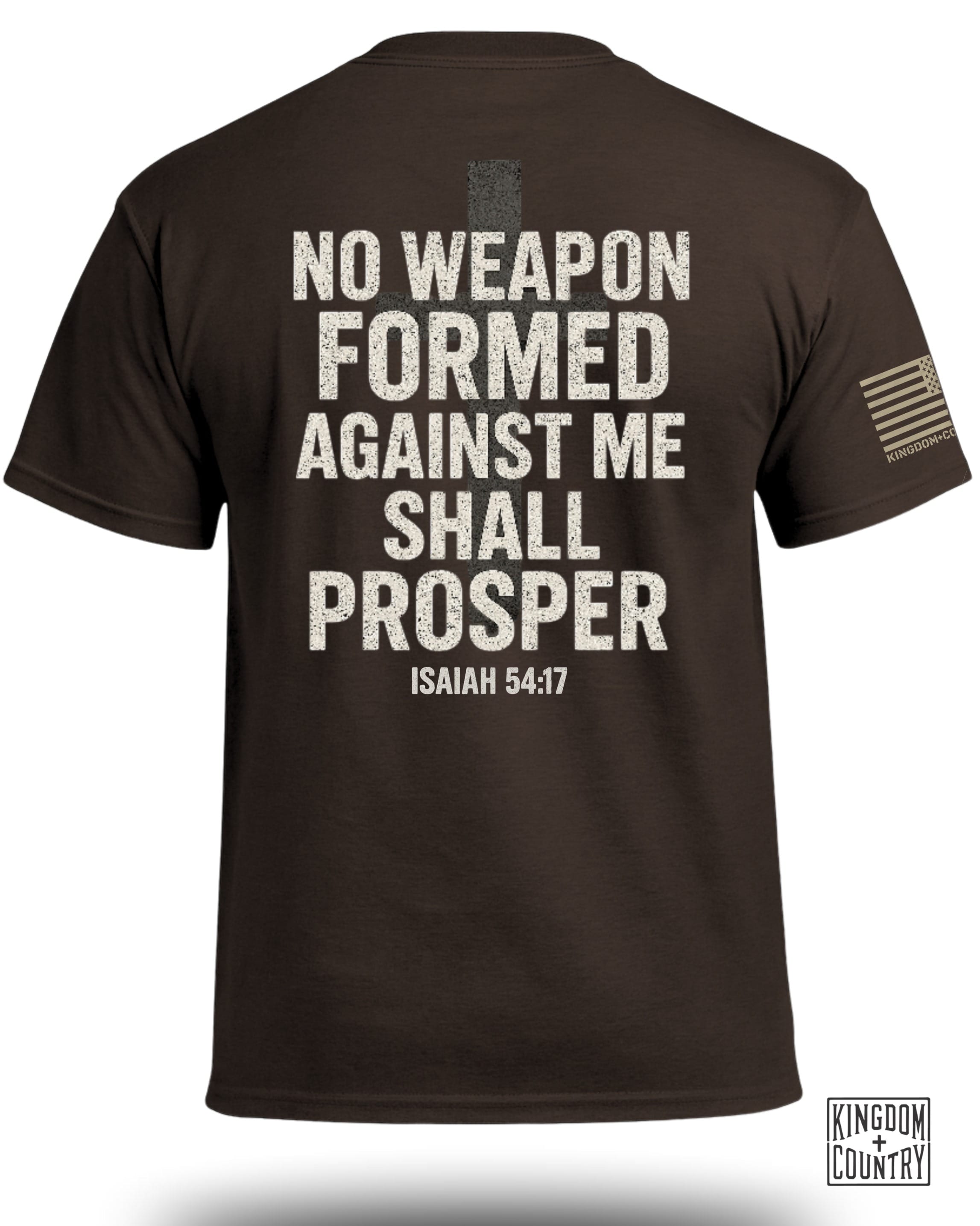 T-shirt « Aucune arme forgée contre moi ne prospérera »