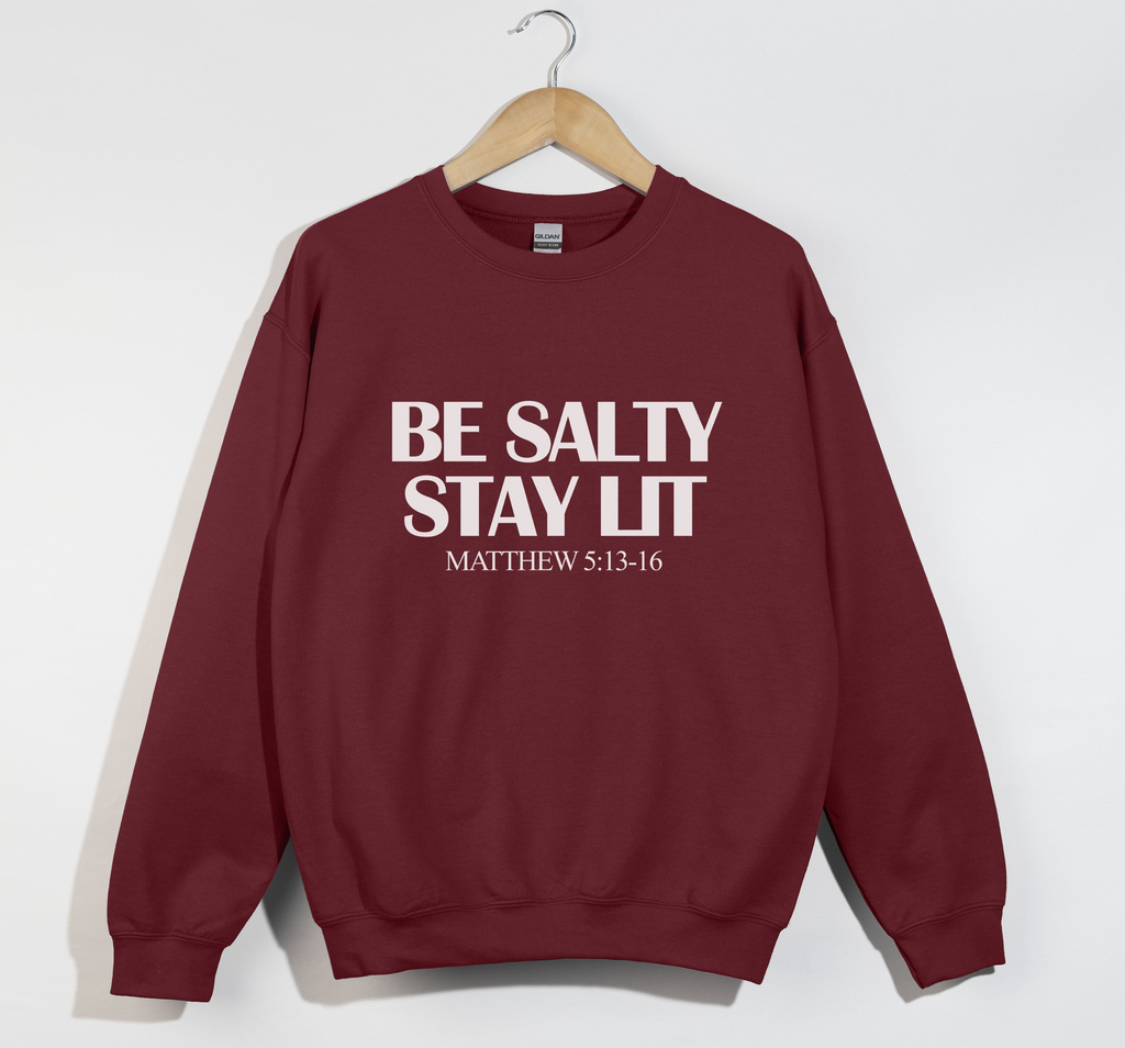 Be Salty Stay Lit  - Matthew 5:13-16 Light and Dark Style