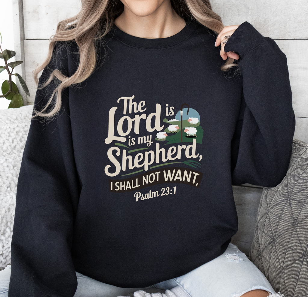 The Lord Is My Shepherd - Women's Dark Sweatshirt