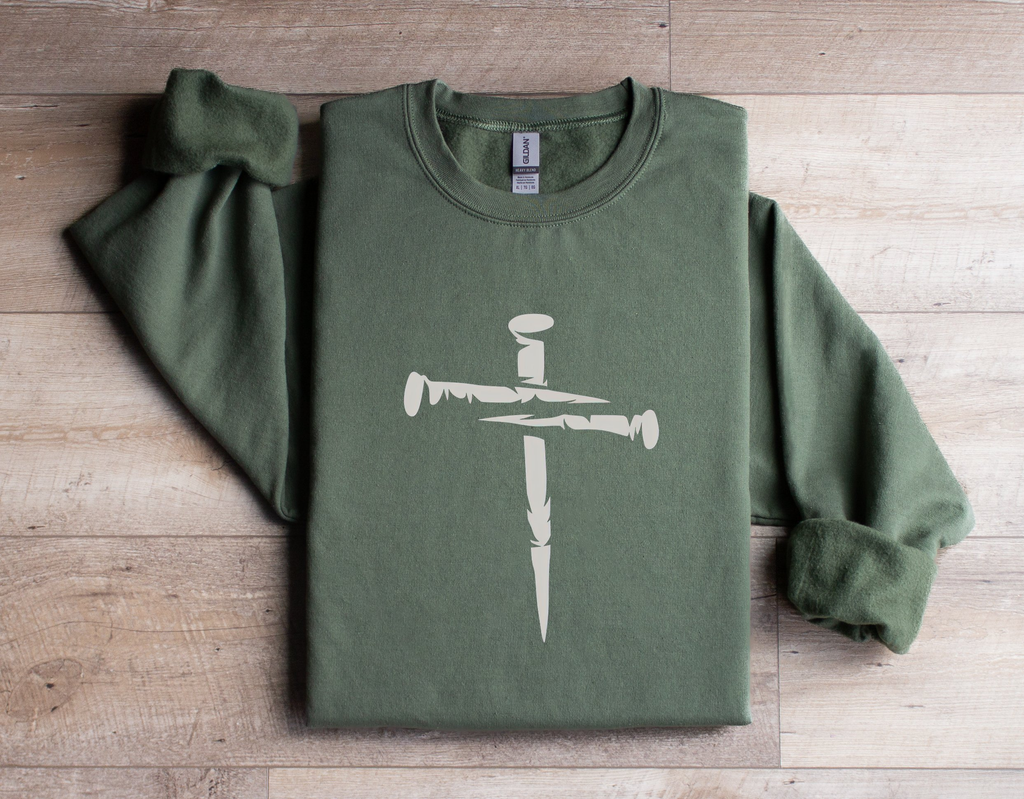 Nail Cross - Women's Dark Sweatshirt