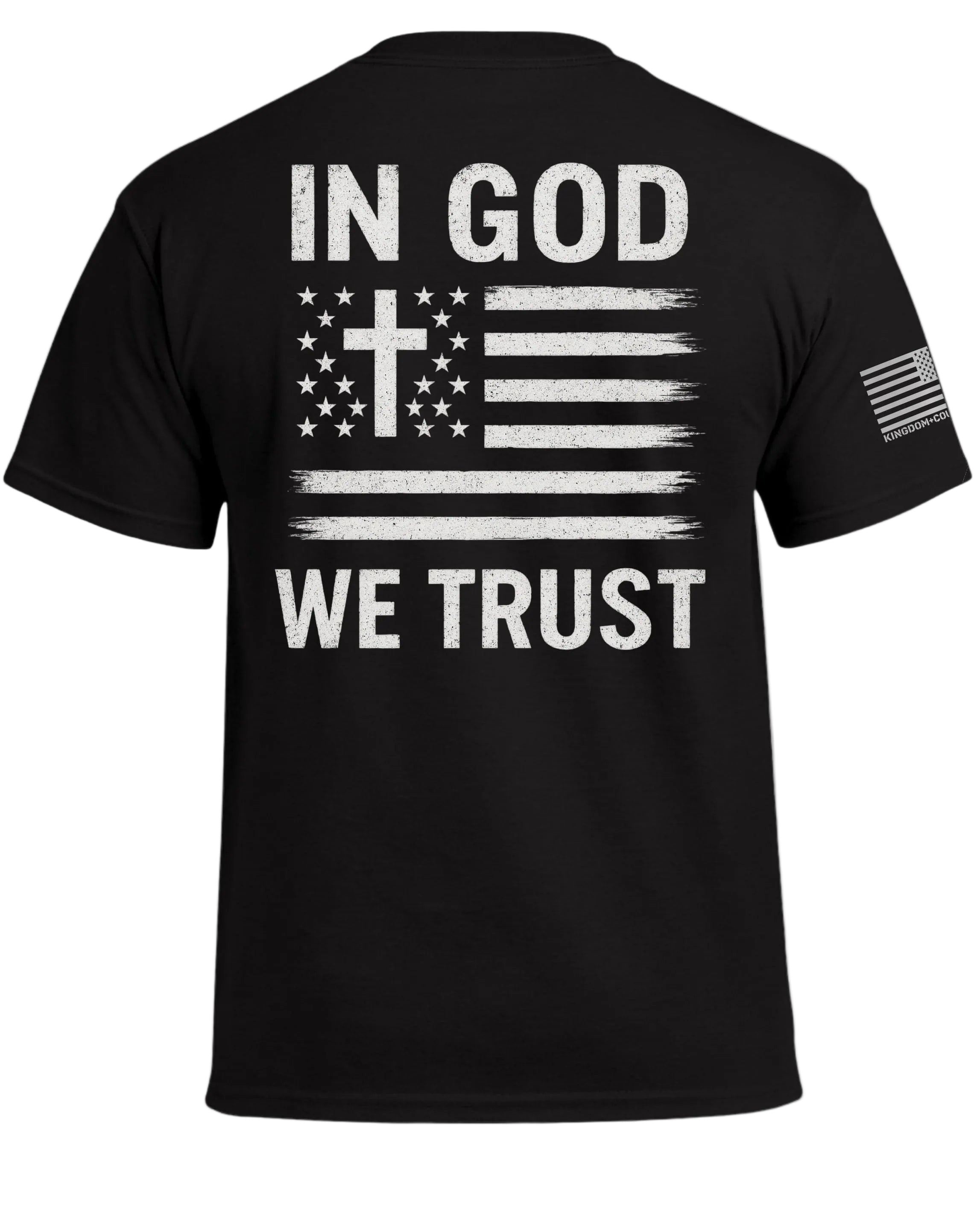 T-shirt drapeau américain "In God We Trust"