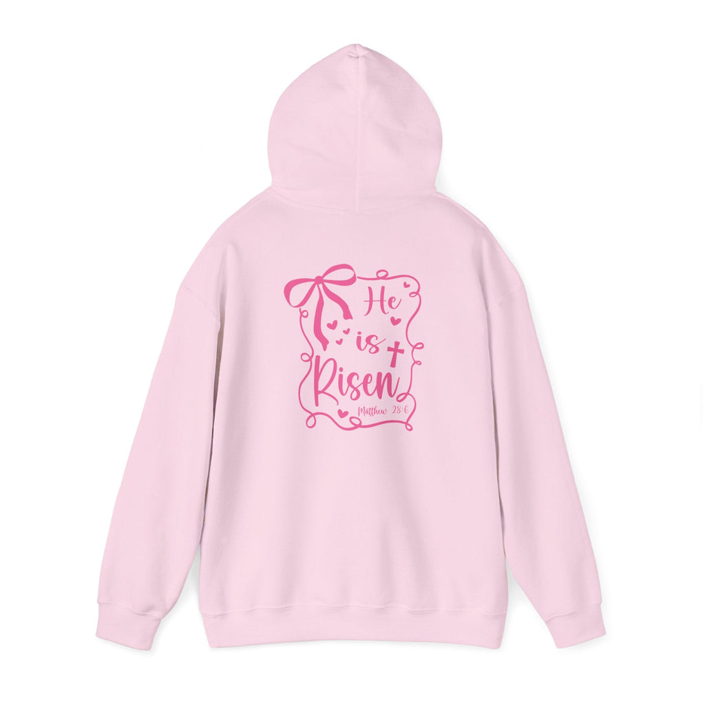 He Is Risen - Easter Hoodie Back and Front Print