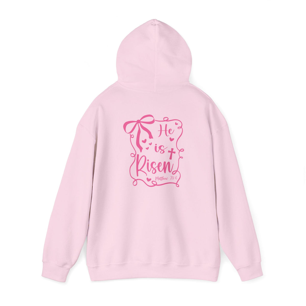 He Is Risen - Easter Hoodie Back and Front Print