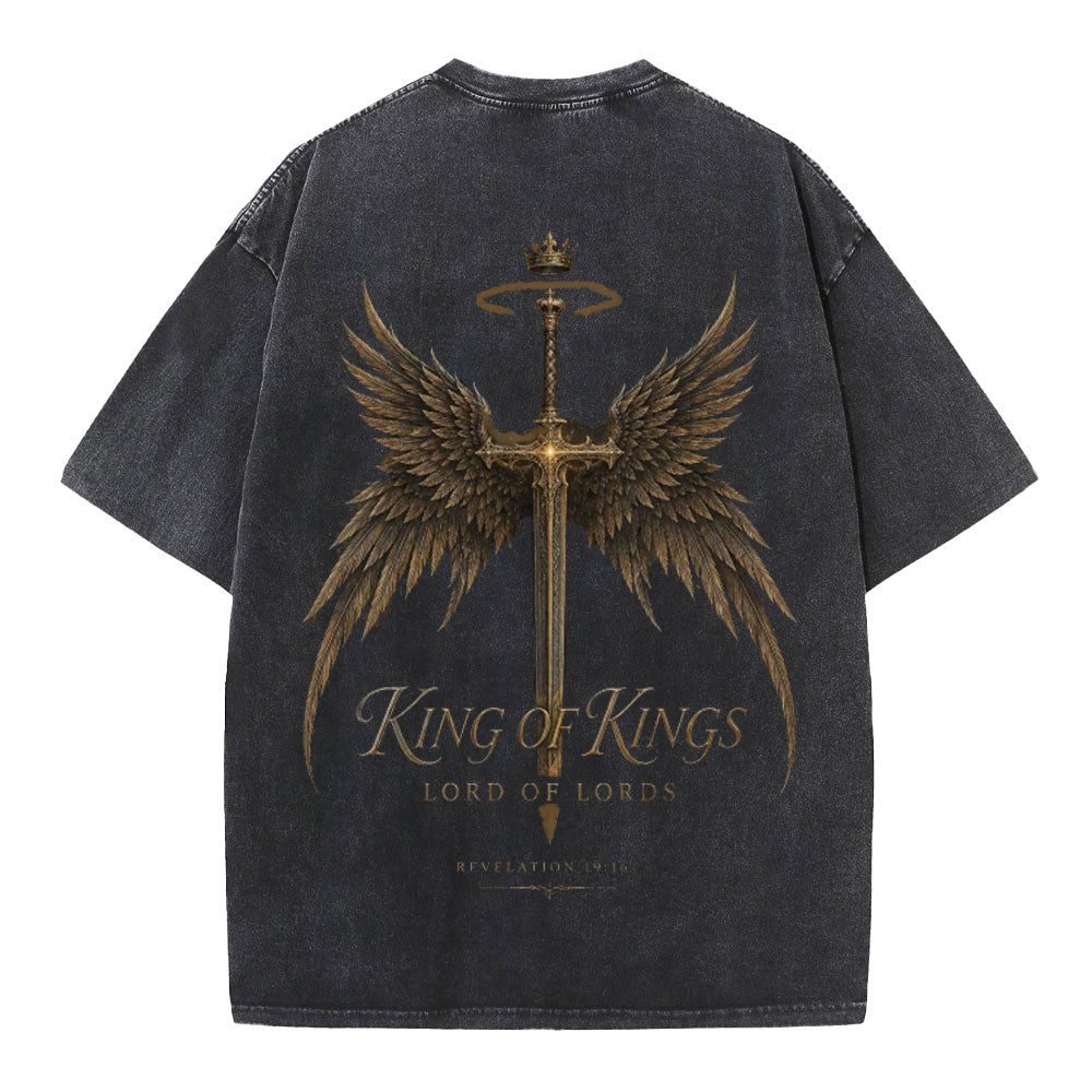 King Of Kings Lord Of Lords Christian Washed T-Shirt