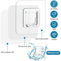 💕⚡10/30/50 pairs Wall Hooks Hanger Double Sided Adhesive Suction Cup Sucker Kitchen Bathroom Wall Storage Holder Organizer