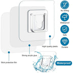 💕⚡10/30/50 pairs Wall Hooks Hanger Double Sided Adhesive Suction Cup Sucker Kitchen Bathroom Wall Storage Holder Organizer