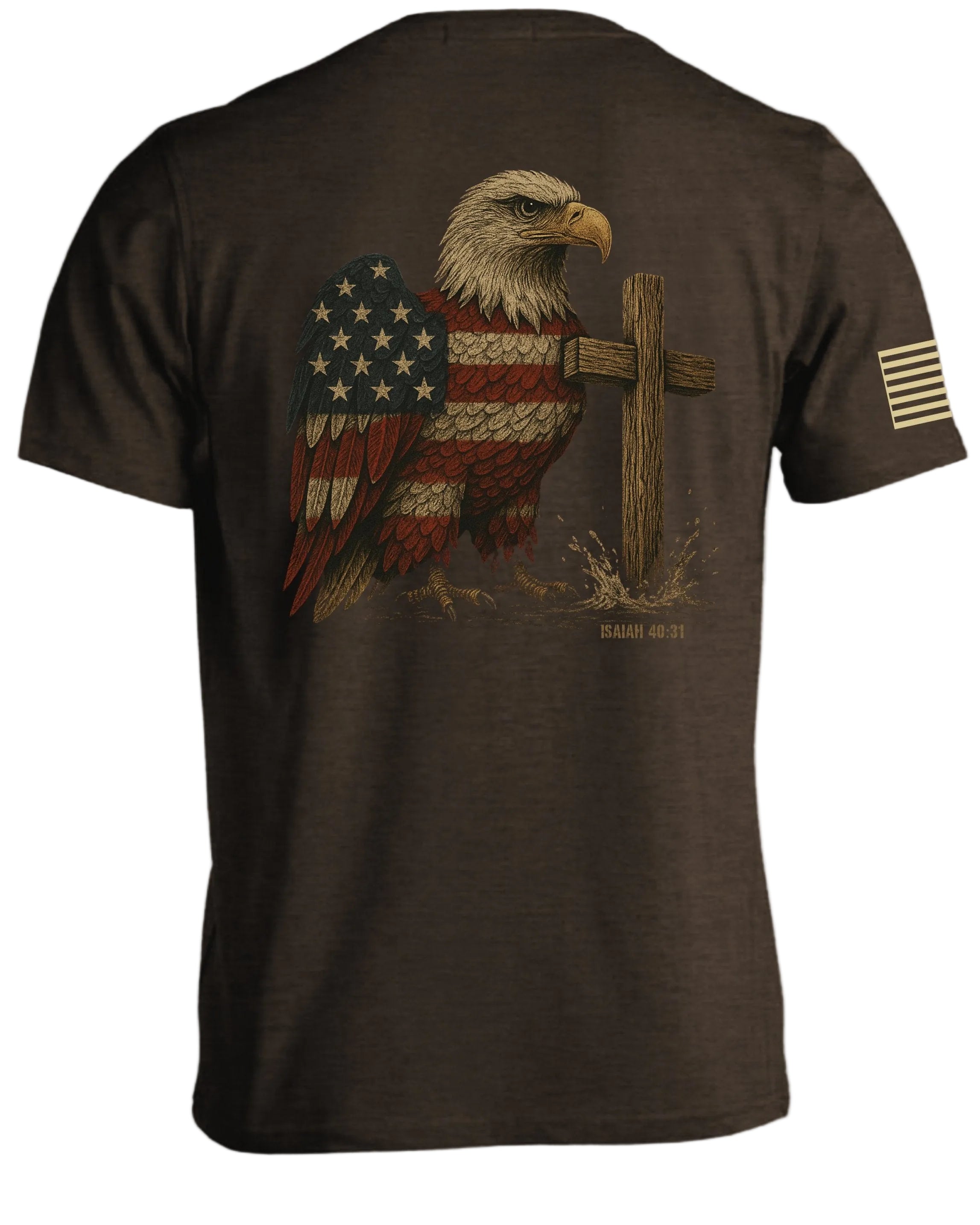 T-shirt Aigle patriotique Ésaïe 40:31