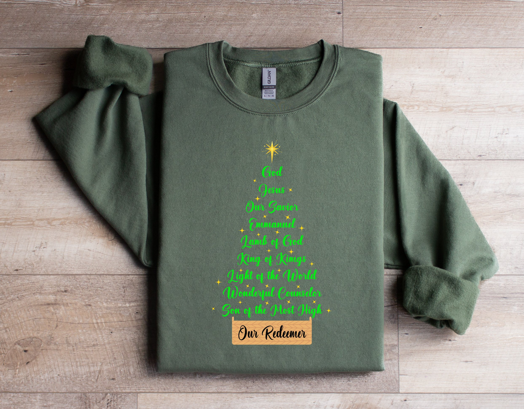 Jesus Names Our Redeemer - Christmas Sweatshirt