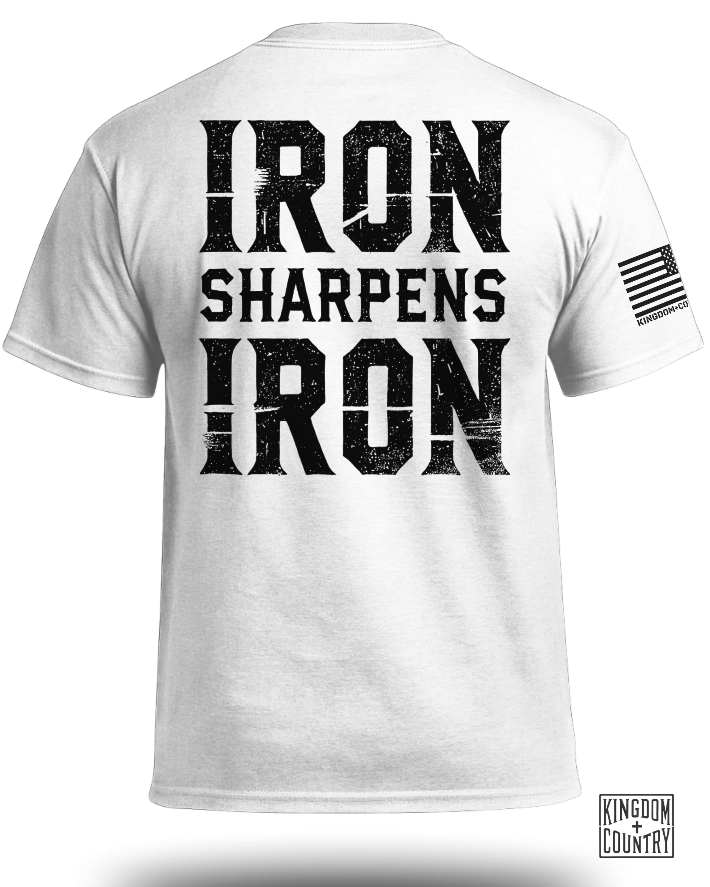 T-shirt graphique Le fer aiguise le fer