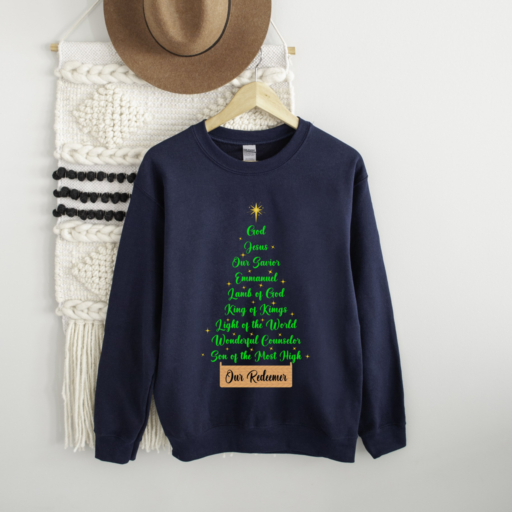 Jesus Names Our Redeemer - Christmas Sweatshirt