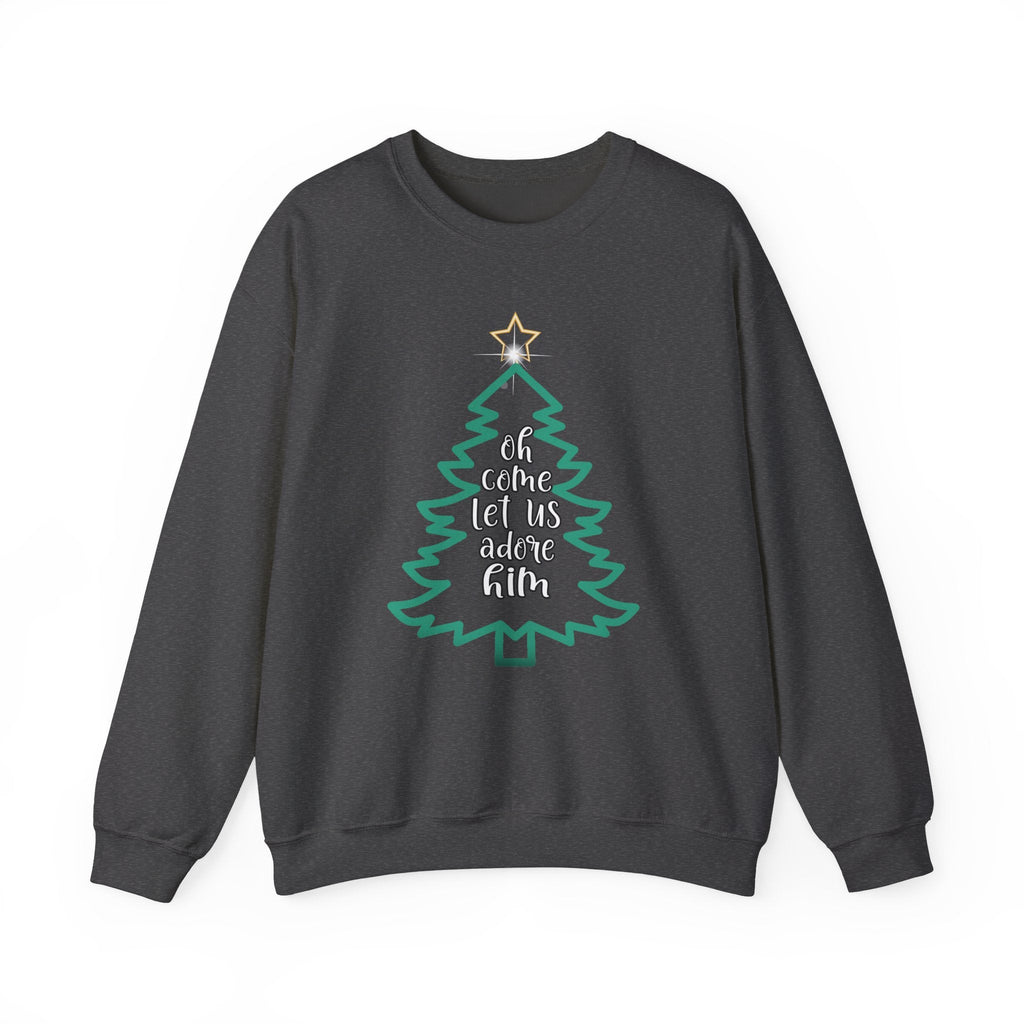 Oh Come Let Us Adore Him - Christmas Sweatshirt