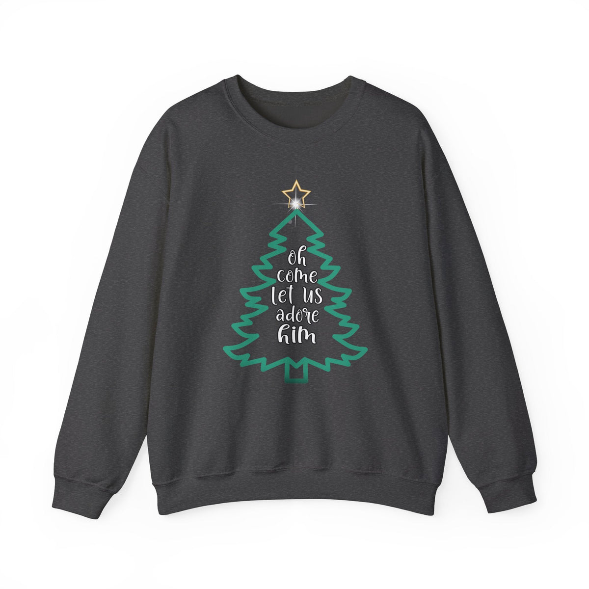 Oh Come Let Us Adore Him - Christmas Sweatshirt