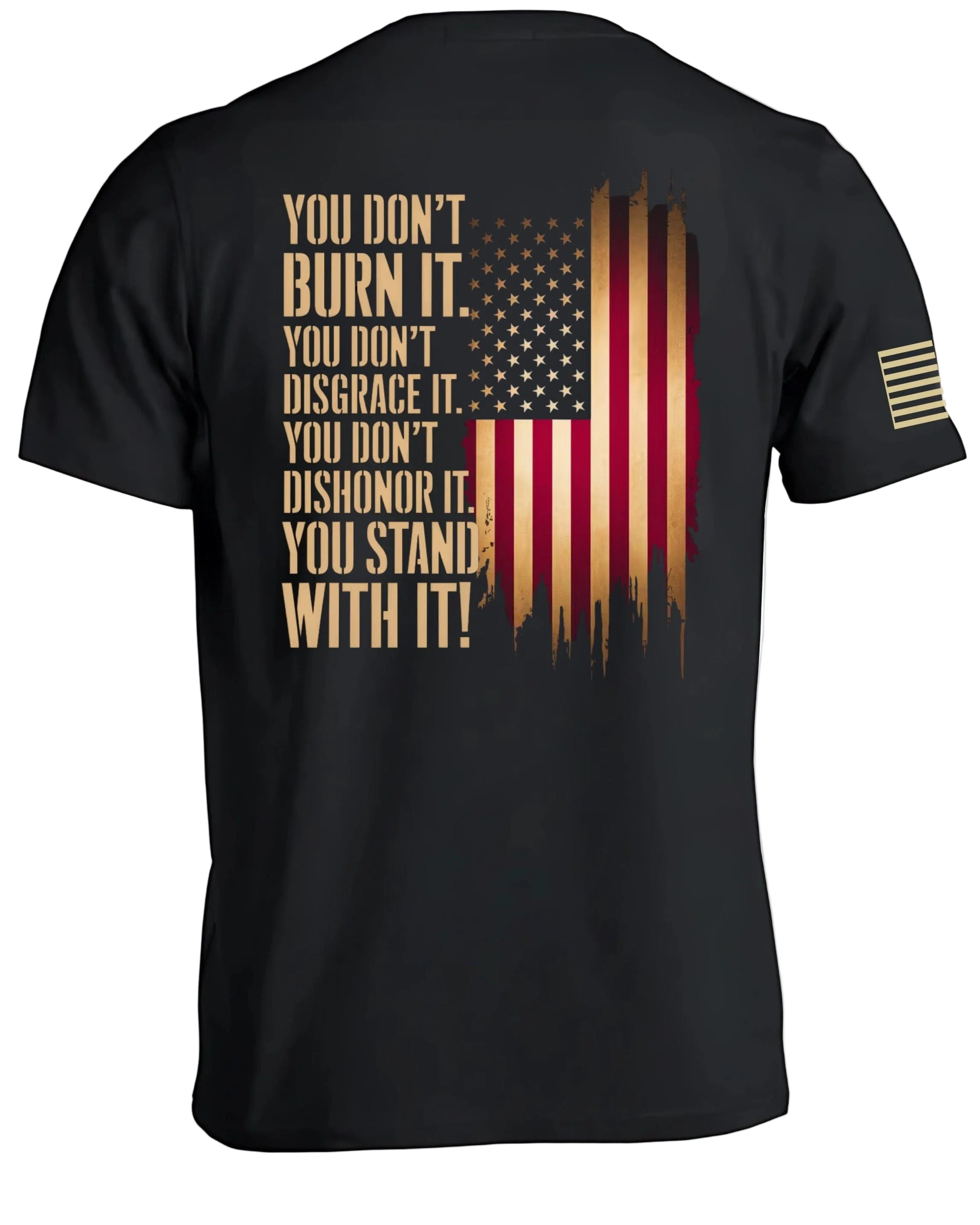 T-shirt Tu ne brûles pas le drapeau