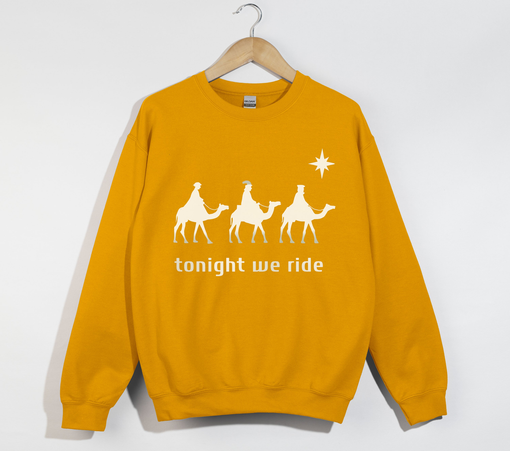 Tonight We Ride, 3 Wise Men - Christmas Sweatshirt