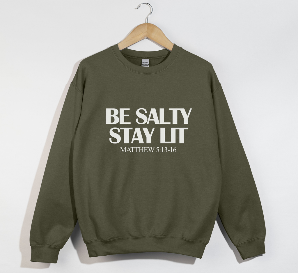 Be Salty Stay Lit  - Matthew 5:13-16 Light and Dark Style
