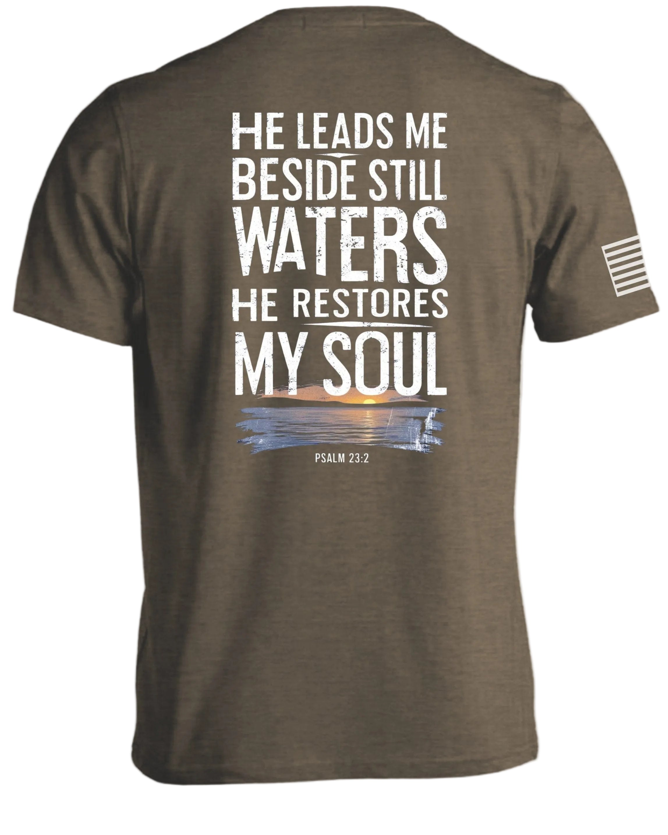 T-shirt « Il me fait reposer près des eaux calmes »